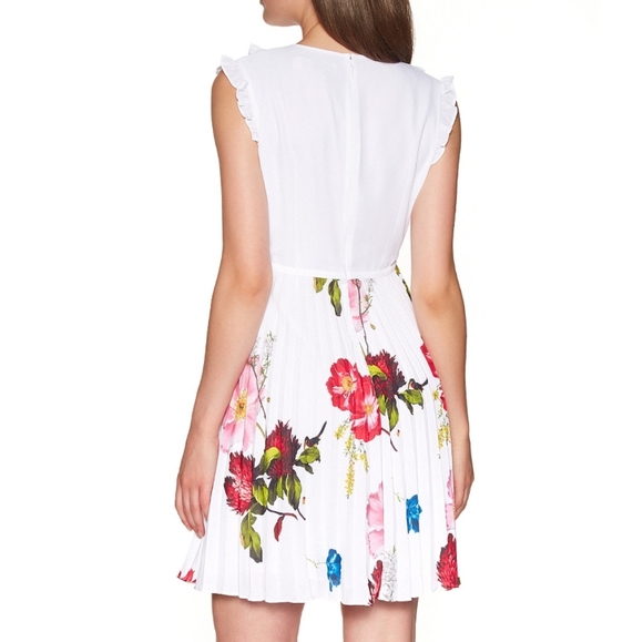 🔥HP🔥NWT TED BAKER PLEATED BIB SKIRT DRESS - Picture 7 of 11